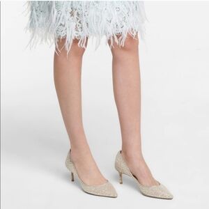 jimmy choo romy 60 silver Nwt